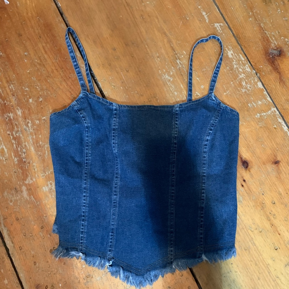 Denim tank top